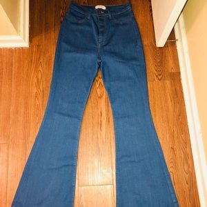 HIGH WAISTED BELL BOTTOM JEANS